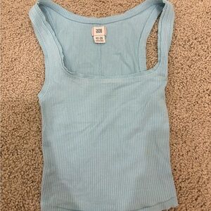 Urban outfitters tees tank xs, teal blue, square neck